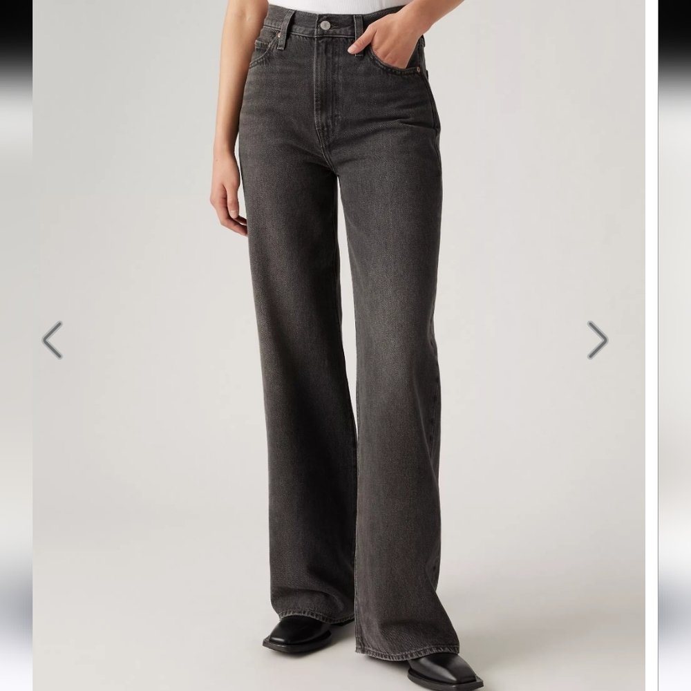 Levi's Women's Black Flare & Wide Leg Jeans